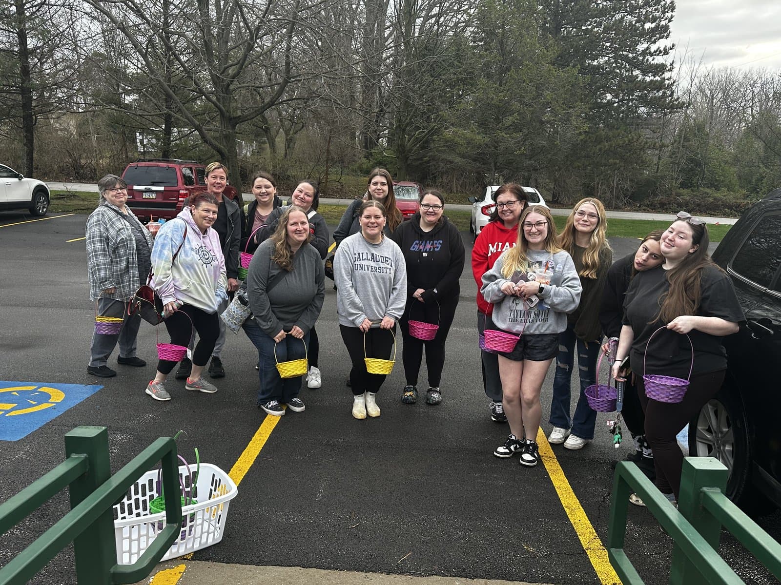 The Little Acorns Learning Center teaching team together — a tight-knit, supportive crew in Erie, PA